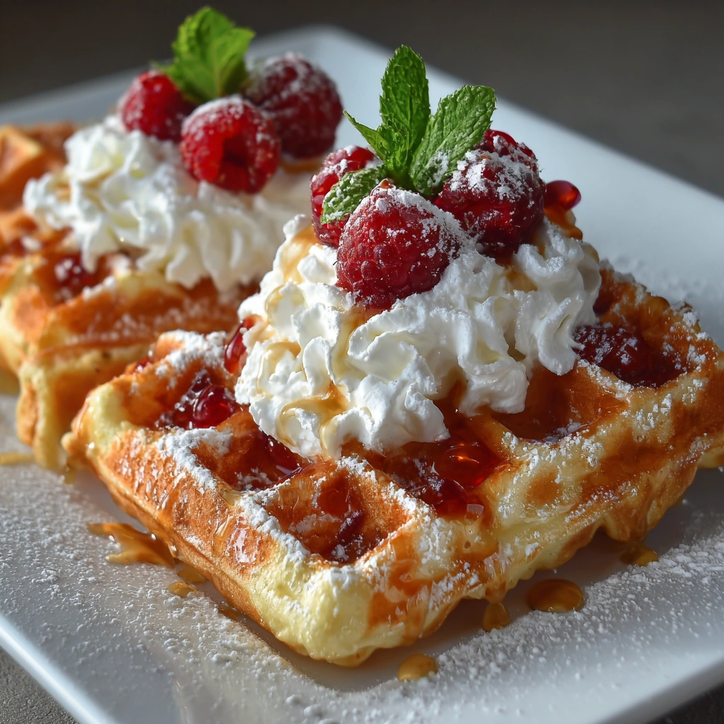 Fluffige griechische Joghurt-Waffeln für jeden Morgen – ein köstlicher Start!