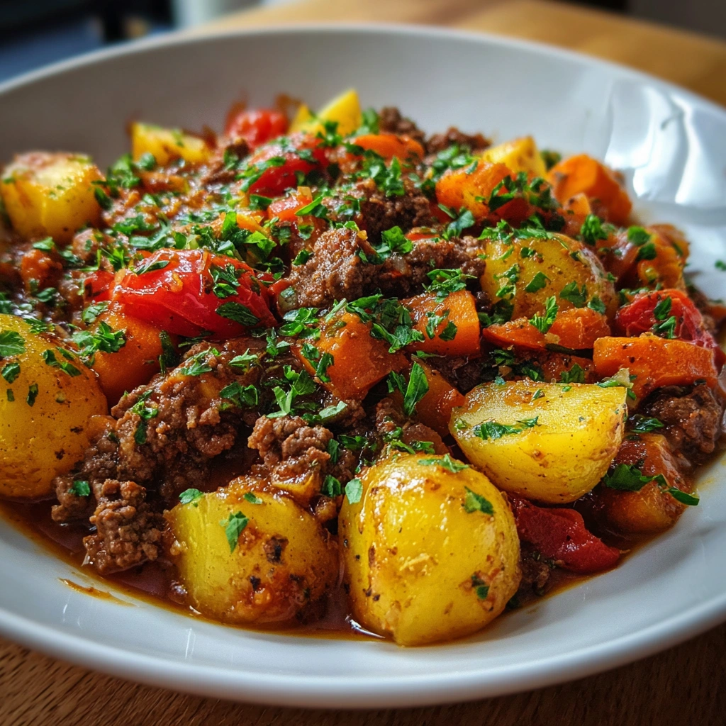 Deftiger Alltagseintopf mit Hackfleisch – Probier das Rezept!