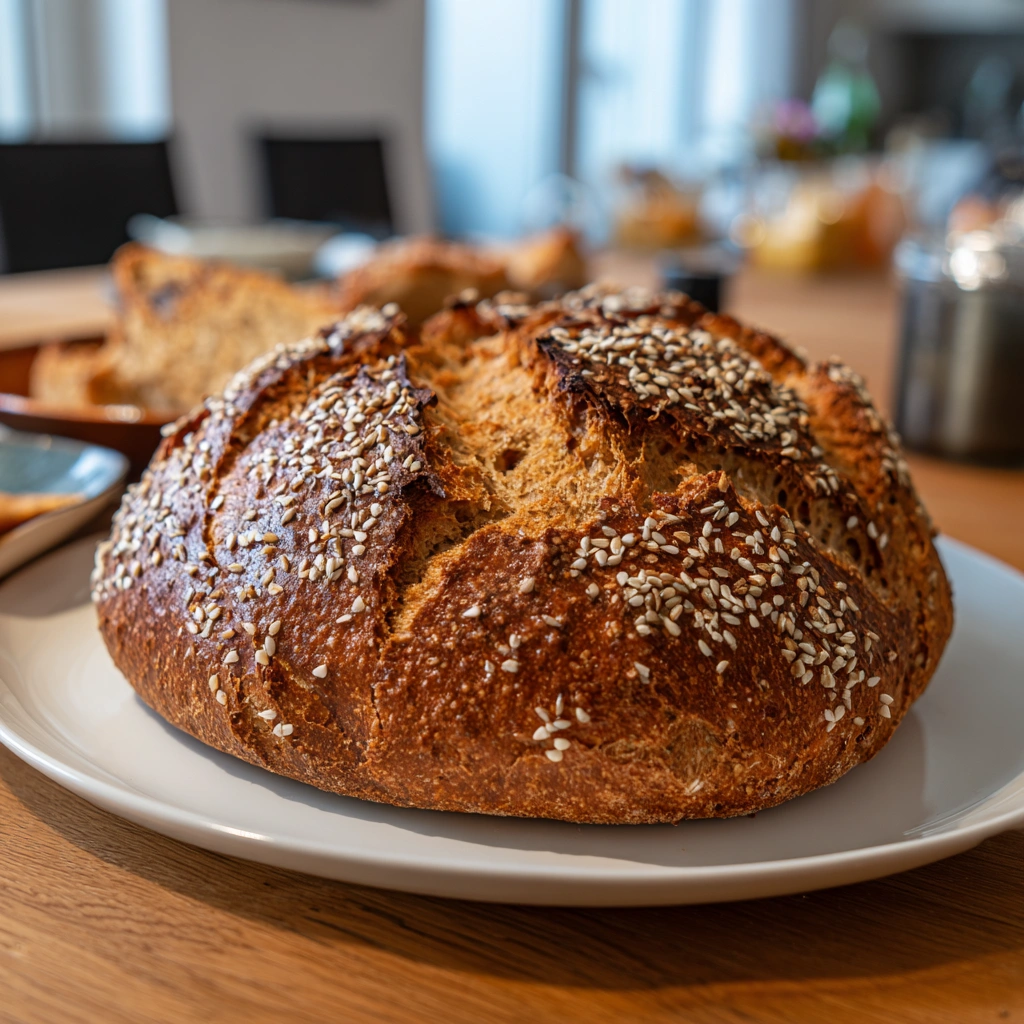 Dunkles Dinkelbrot mit Kracher Kruste: Ein Genuss!
