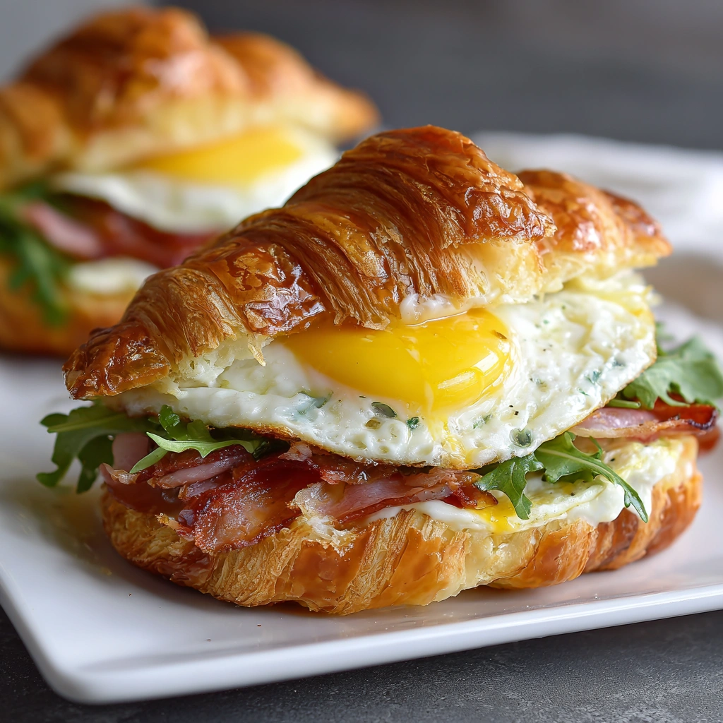 Köstliche Croissant Frühstückssandwiches für den perfekten Morgen – so einfach gelingt’s!